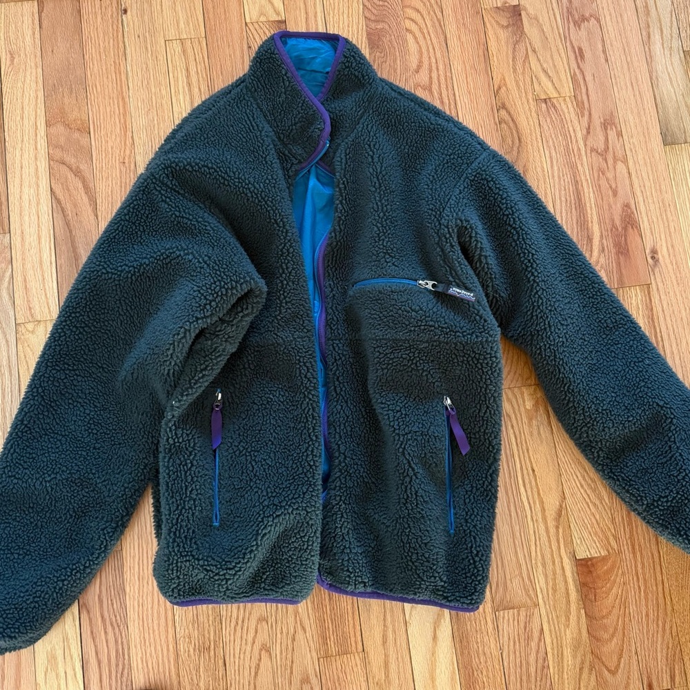 Patagonia reversible Sherpa/ shell jacket